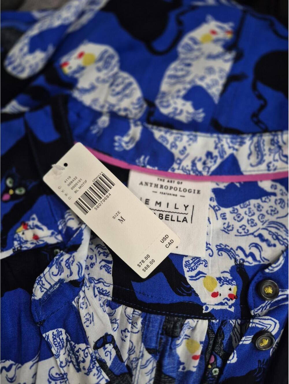 Emily Isabella New Botton Shirt Size Medium - Picture 6 of 9
